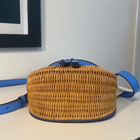 NWT Kate Spade Catch Wicker Crossbody Bag - Picture 11 of 13